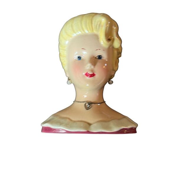 A Special‎ Place Ceramic 2004 Female Retro Desktop Vase Planter as is - Picture 4 of 7